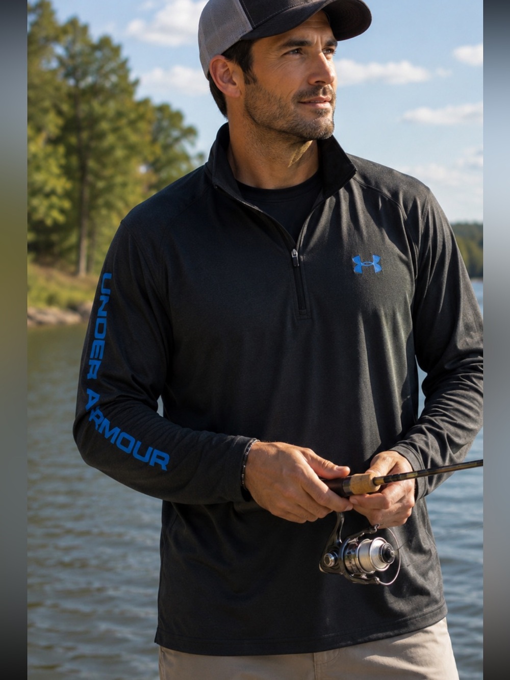 Under Armour Men's Black and Blue Performance Jacket
